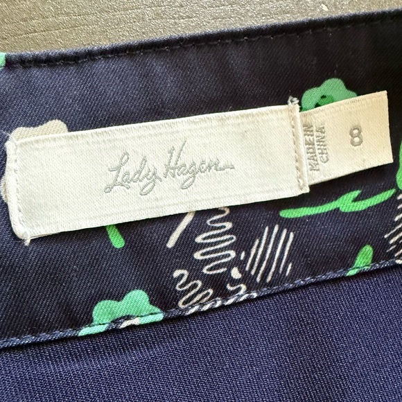 Lady Hagen Navy Blue Floral Print Women's Golf Skirt Skort Size 6 Athletic Sport - Picture 15 of 16